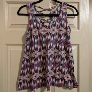 Xhilaration Multicolor Tank Top, Size S
